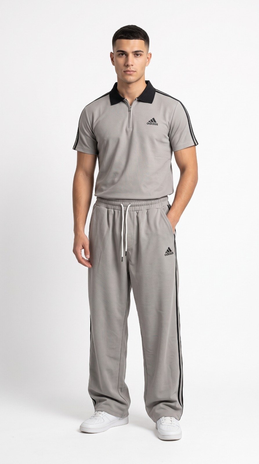 Elite Polo Tracksuit in grey, second view