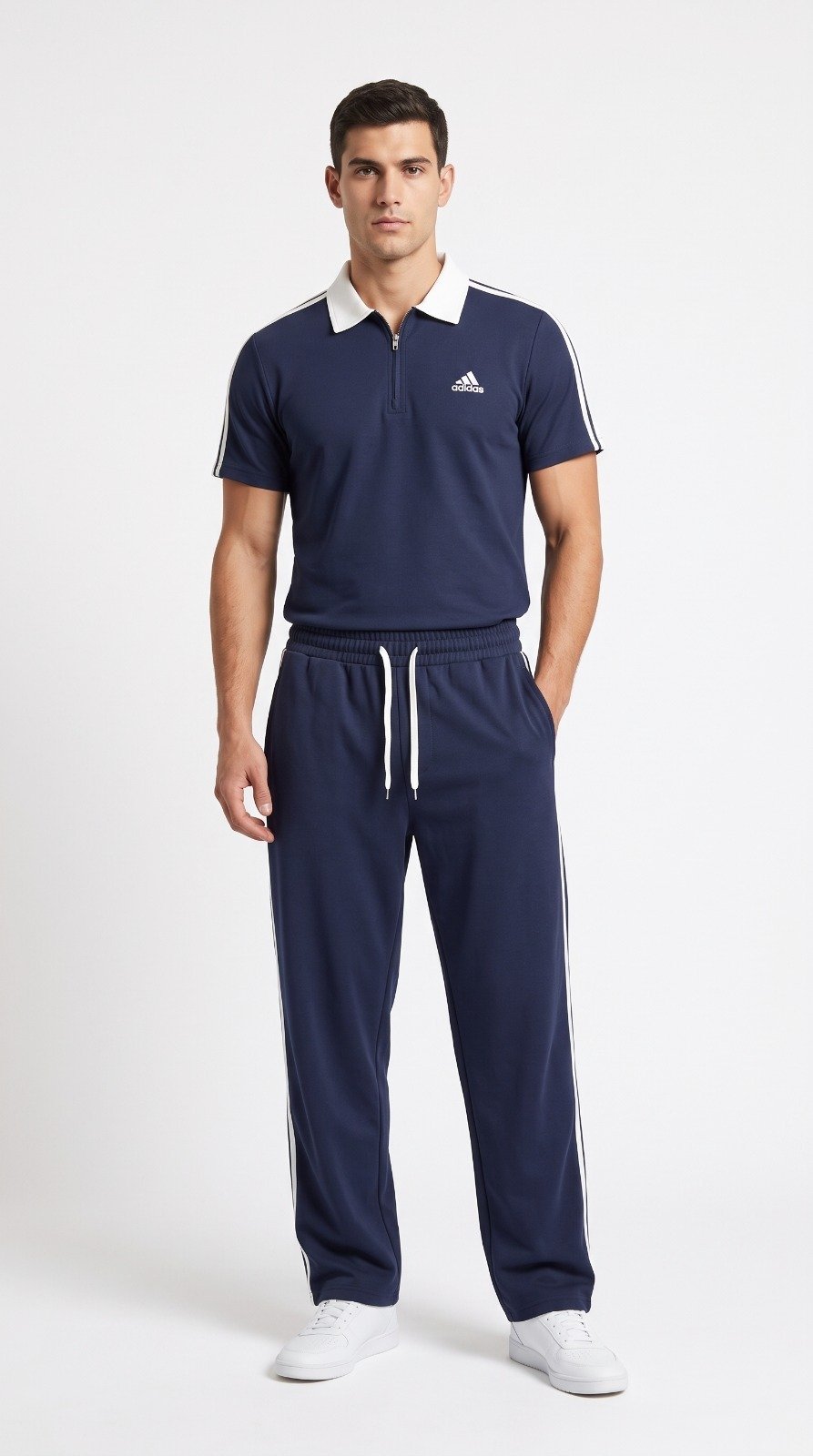 Elite Polo Tracksuit in navy