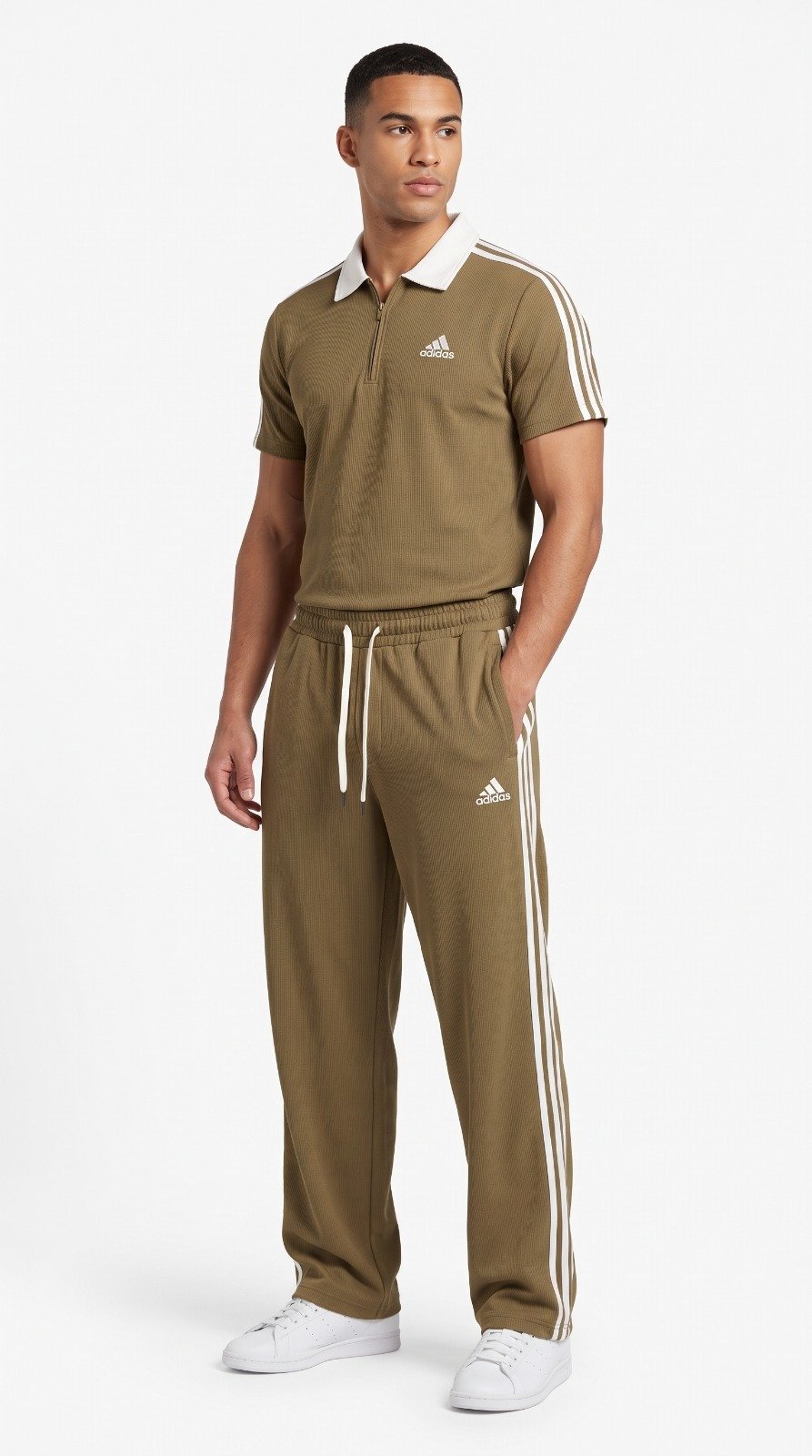 Elite Polo Tracksuit in olive, second view