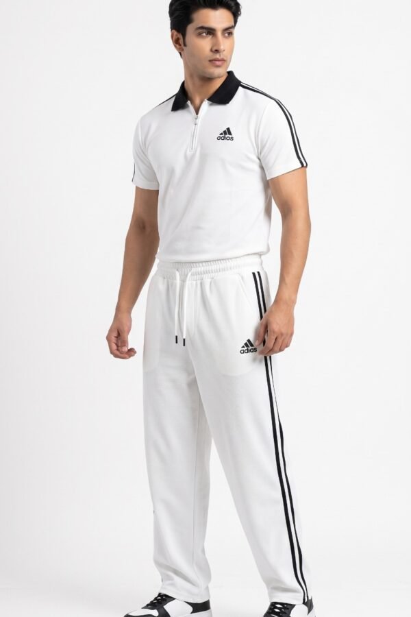 Elite Polo Tracksuit in white