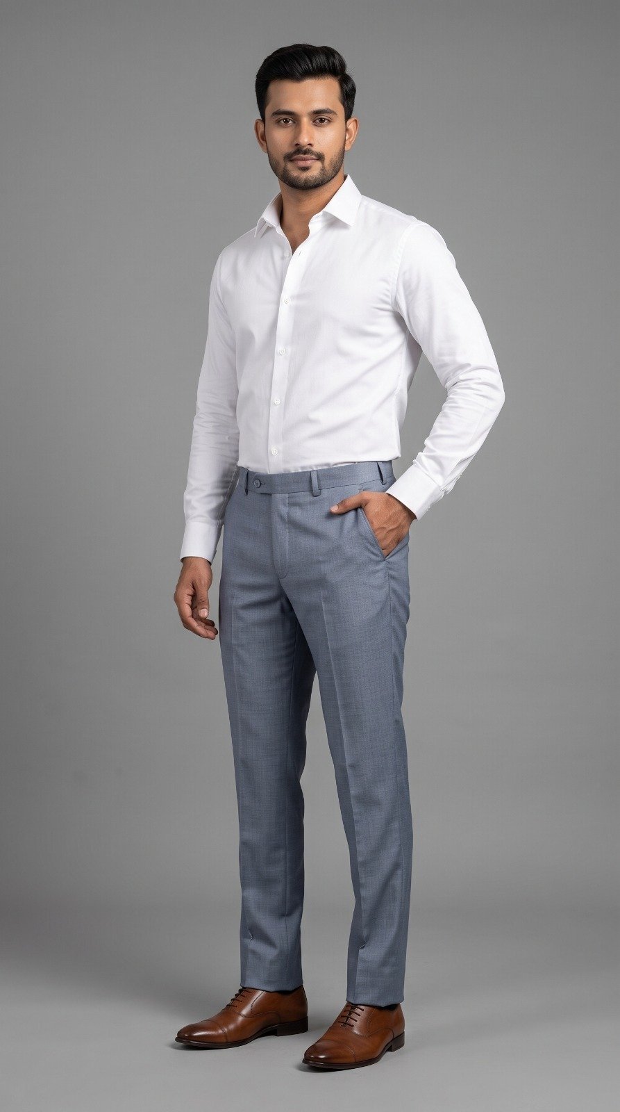 Formal Dress Pant in blue grey