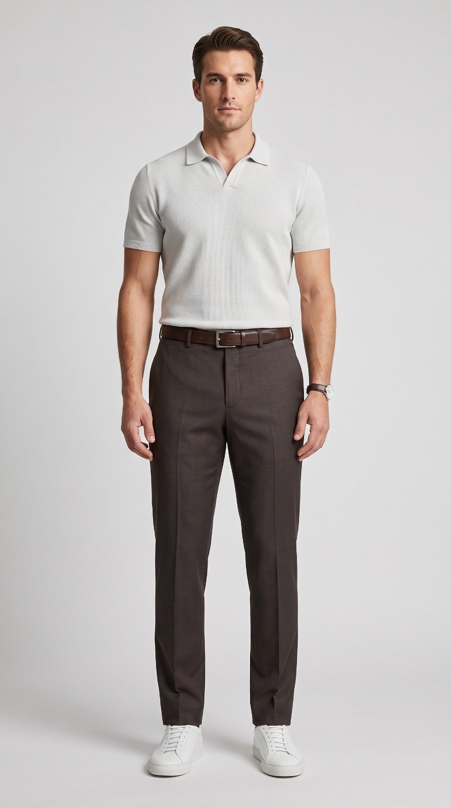 Formal Dress Pant in brown, third view