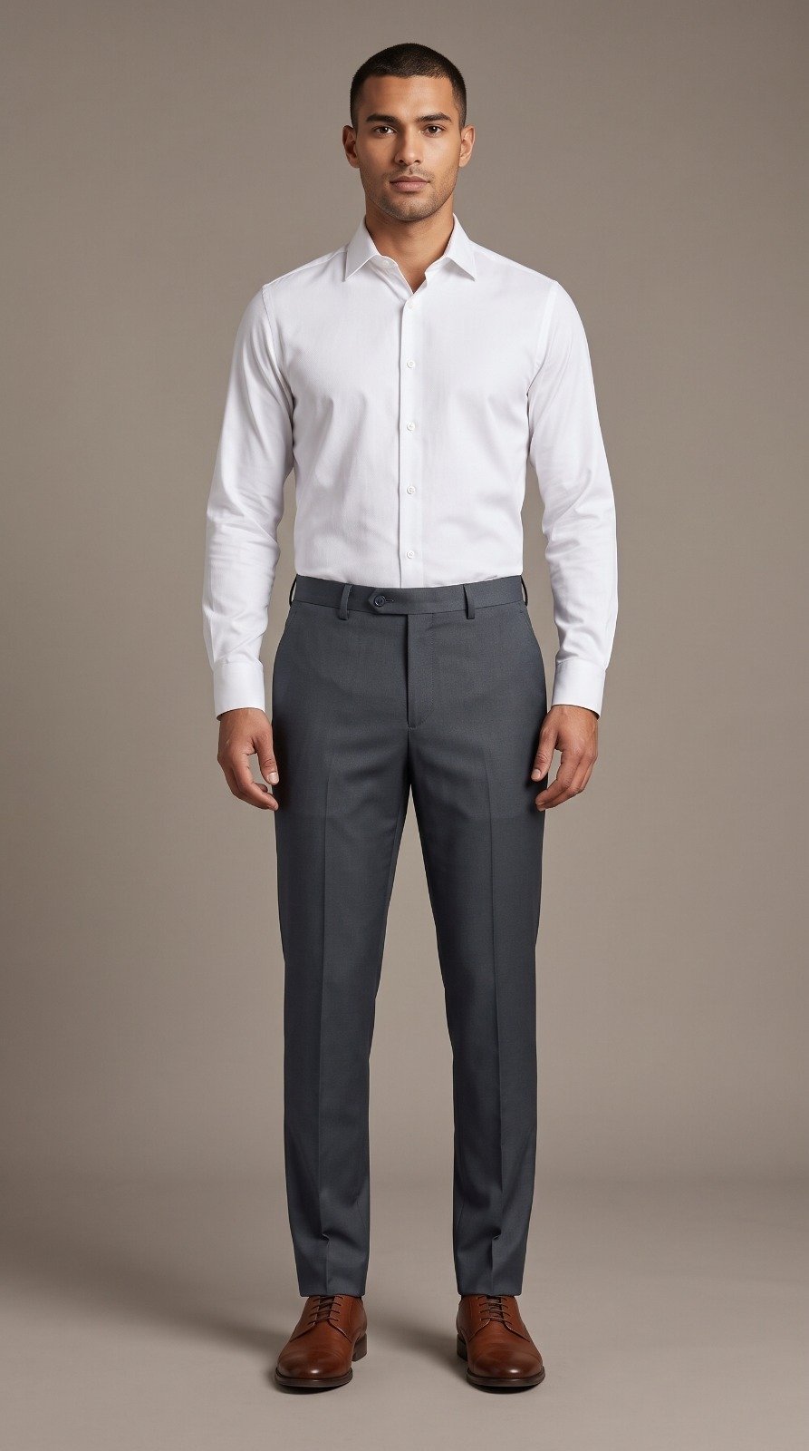 Formal Dress Pant in charcoal, third view