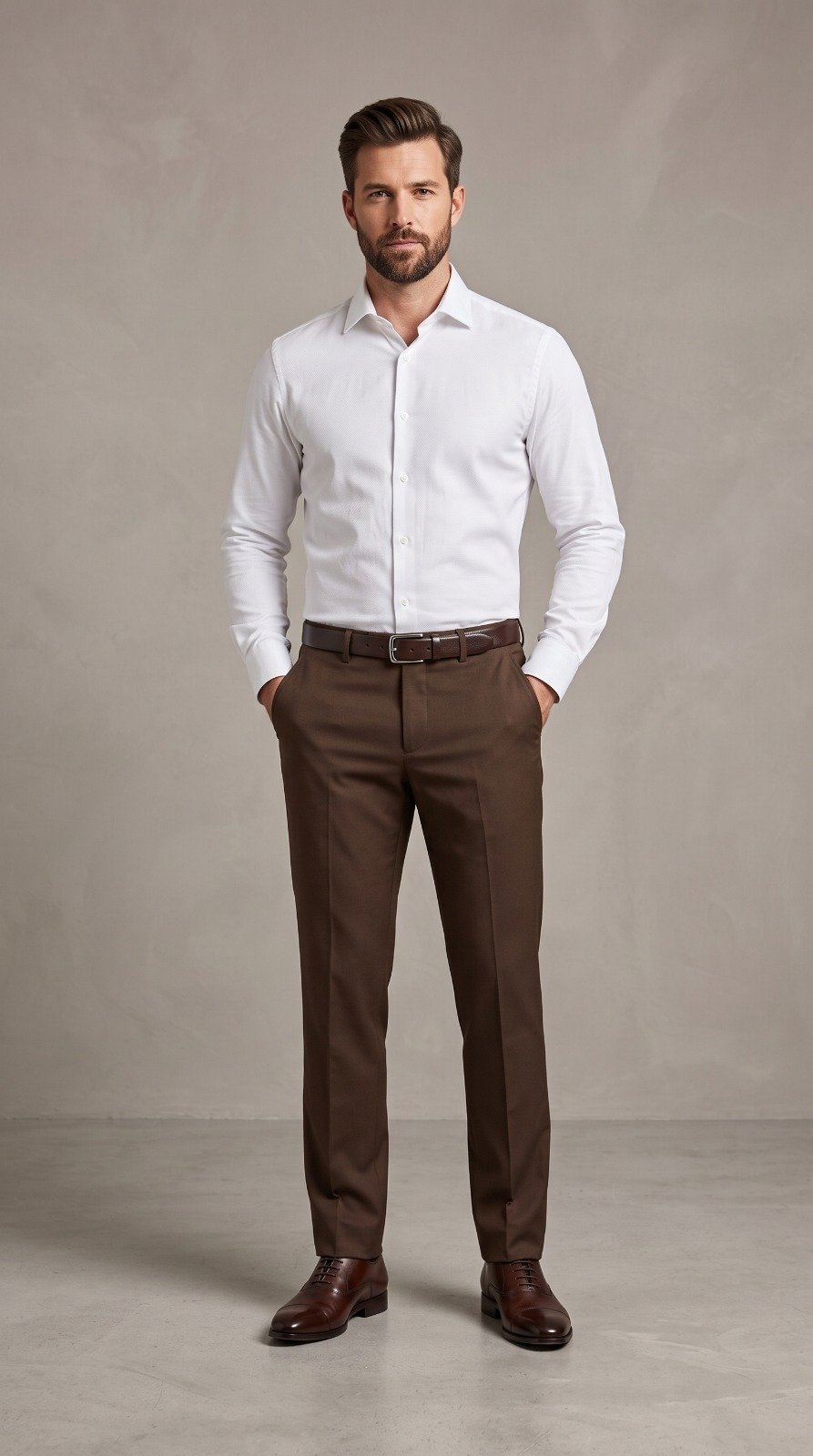 Imported Dress Pant in brown, second view