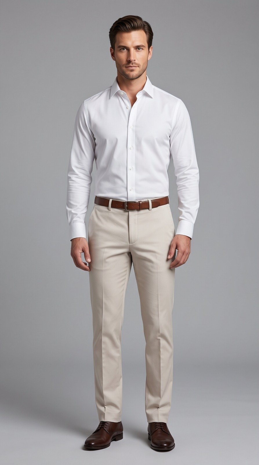 Imported Dress Pant in cream, second view