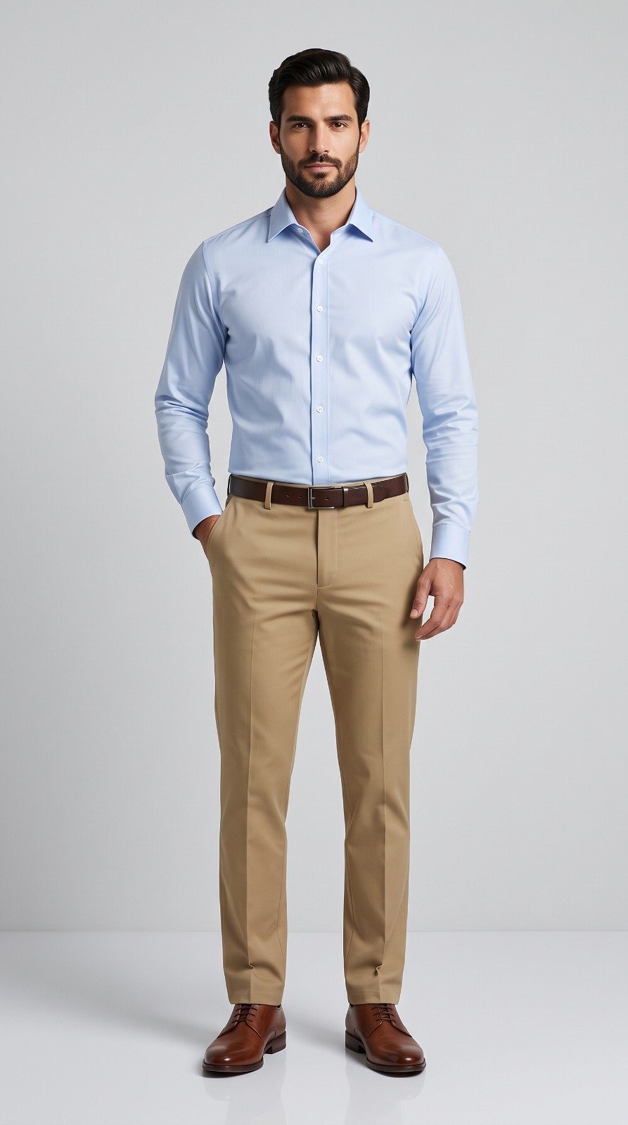 Imported Dress Pant in khaki, second view