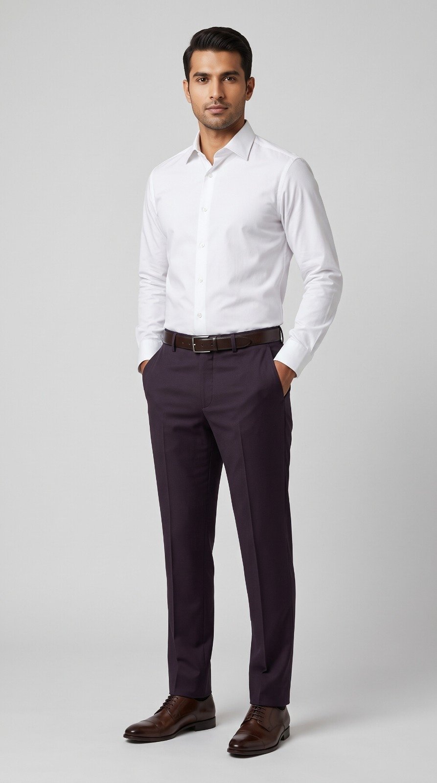Imported Dress Pant in plum