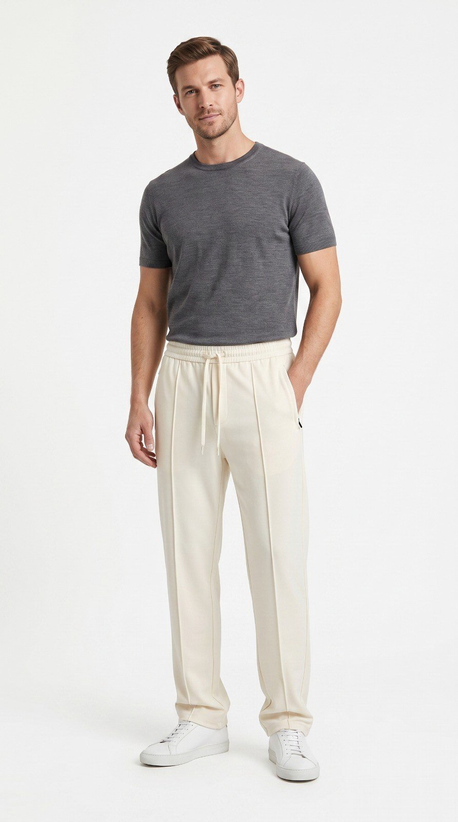 Imported Waffle Baggy Trouser - Image 4