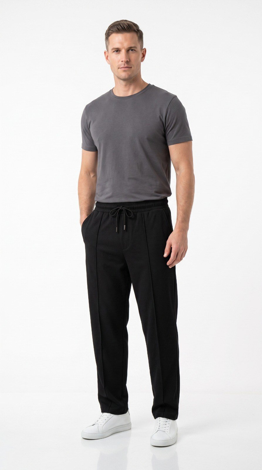 Imported Waffle Baggy Trouser - Image 6