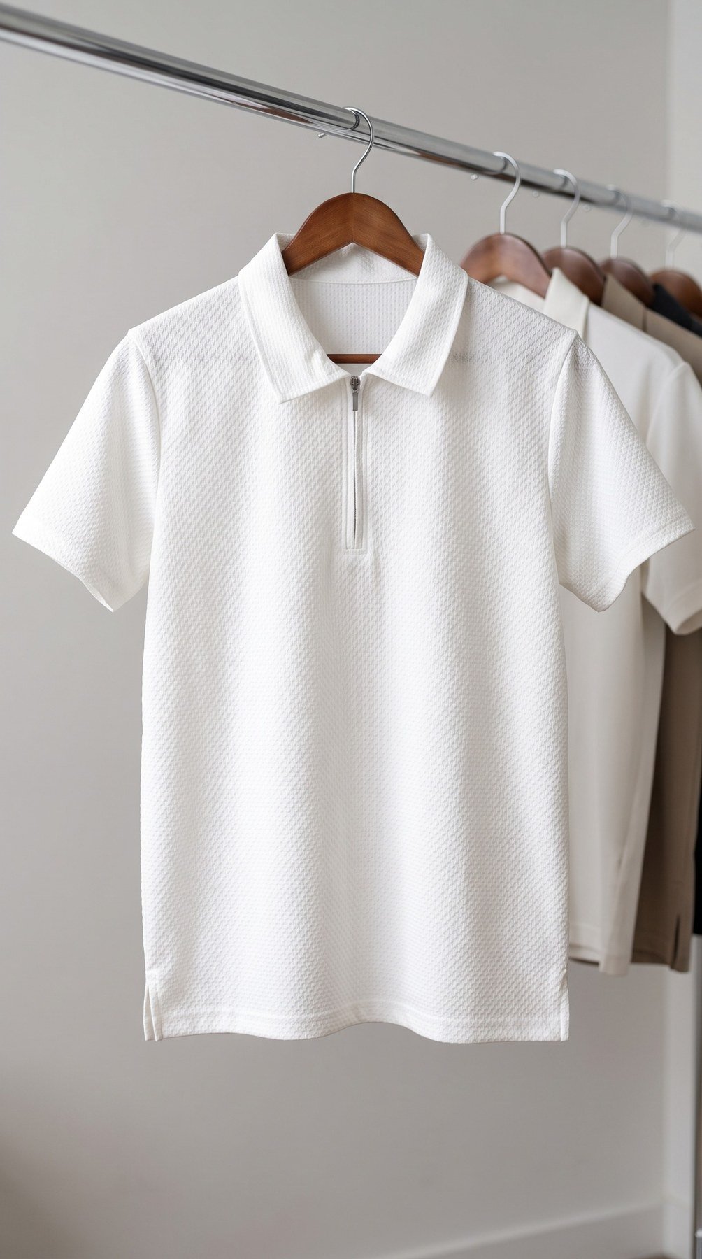 Imported Zipper Polo - Shoulder White Pipe - Image 12