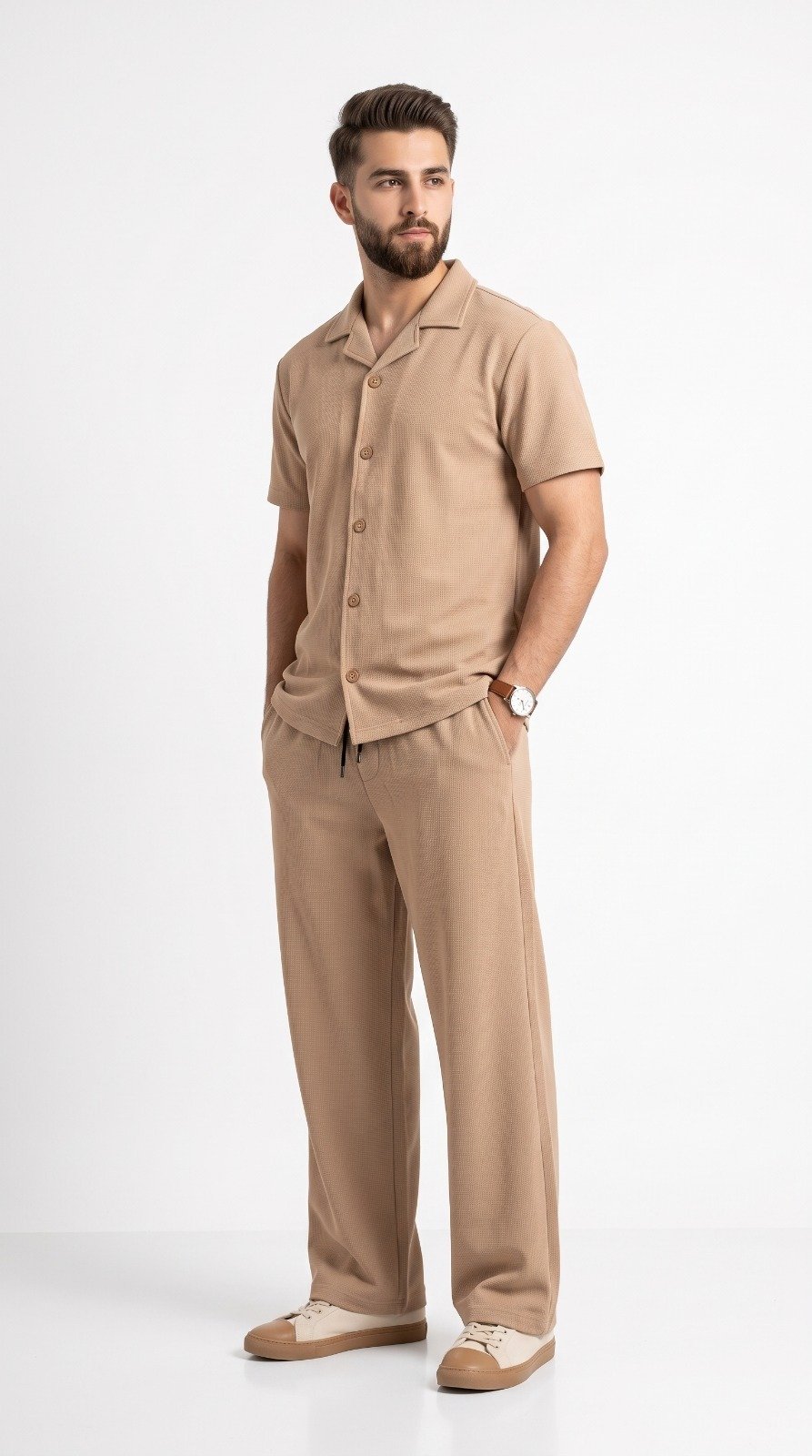 Imported Safari Suit (High GSM) in camel