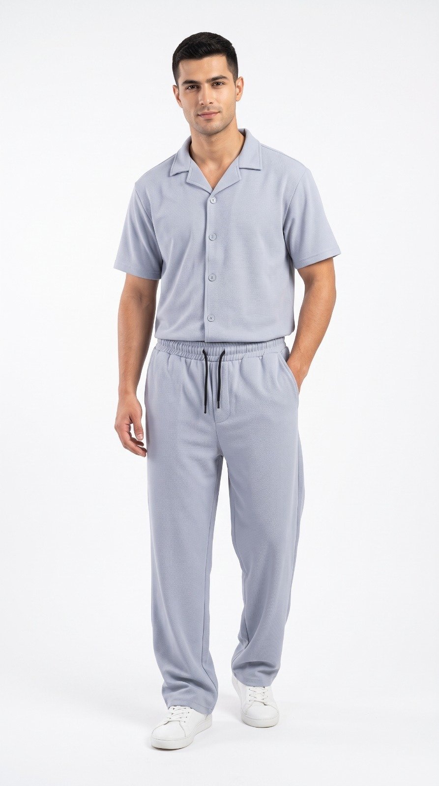 Imported Safari Suit (High GSM) in powder blue, second view