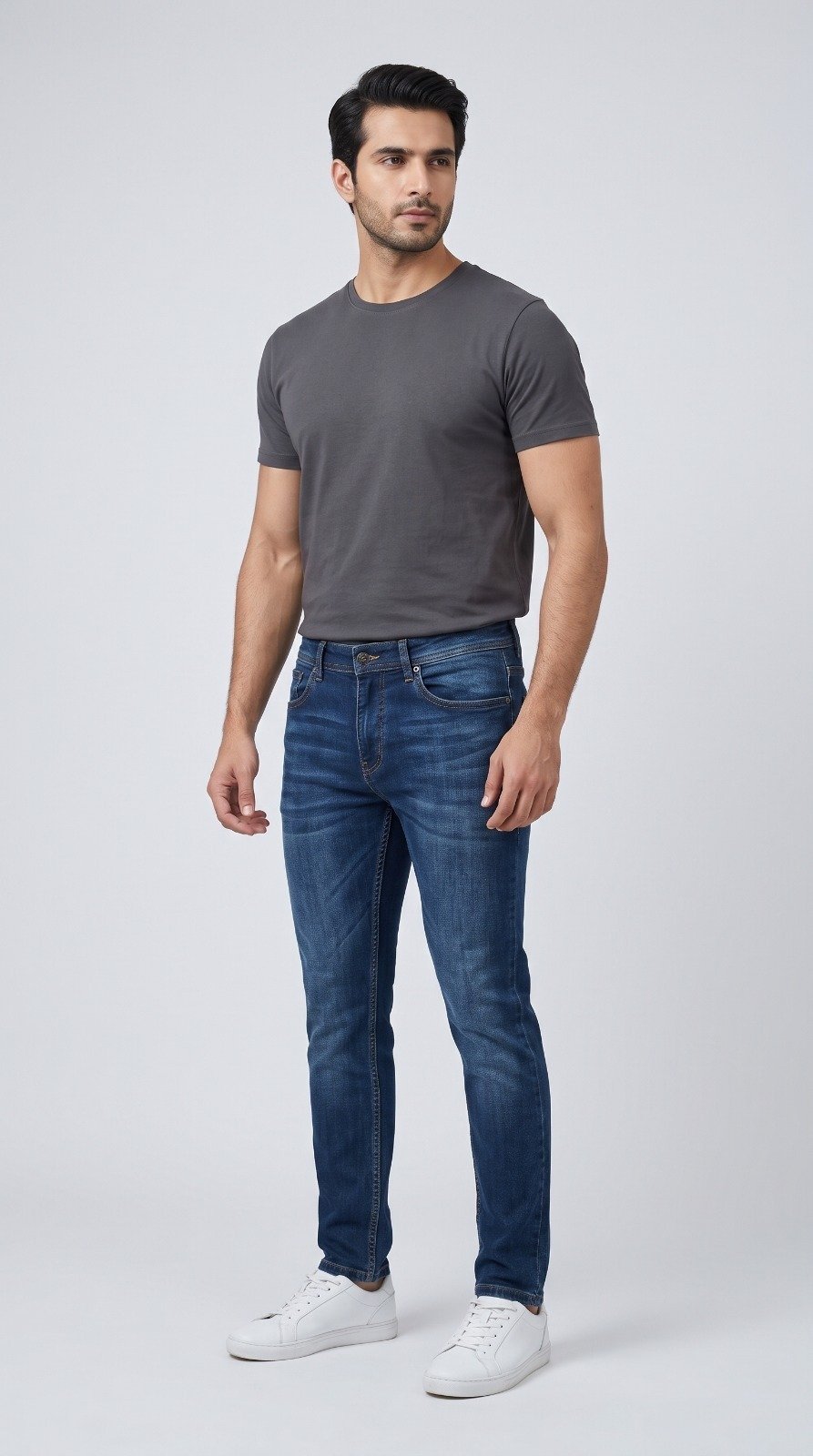 Straight Fit Jeans in dark blue, fifth view