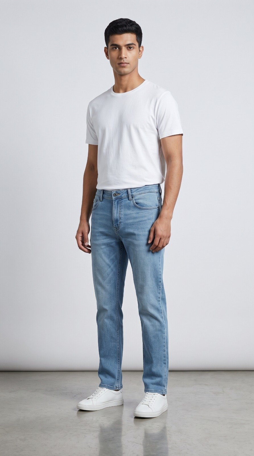Straight Fit Jeans in light blue, second view