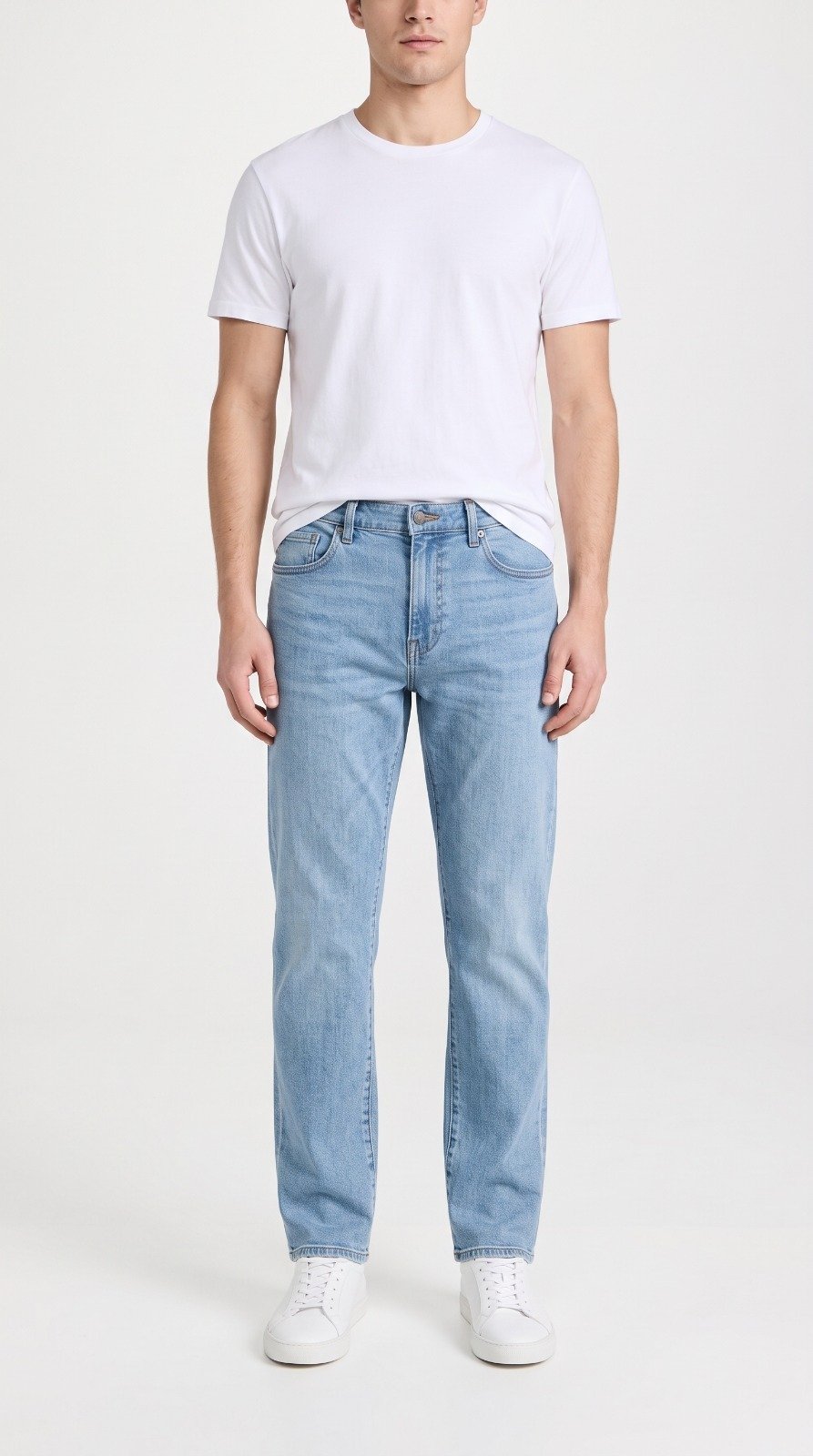 Straight Fit Jeans in light blue, third view