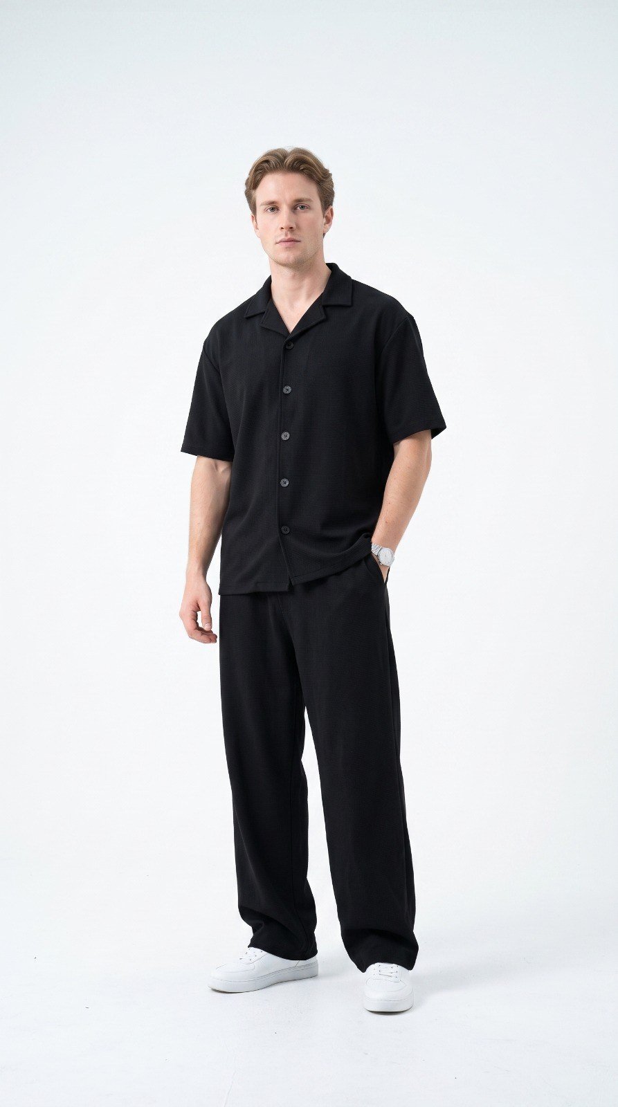 Waffle Safari Suit - Coat Collar