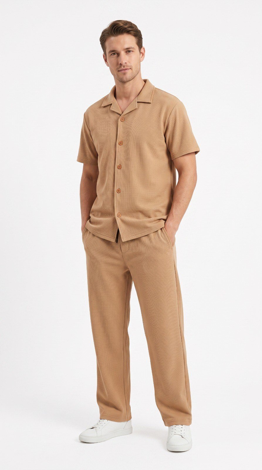 Waffle Safari Suit - Coat Collar - Image 2