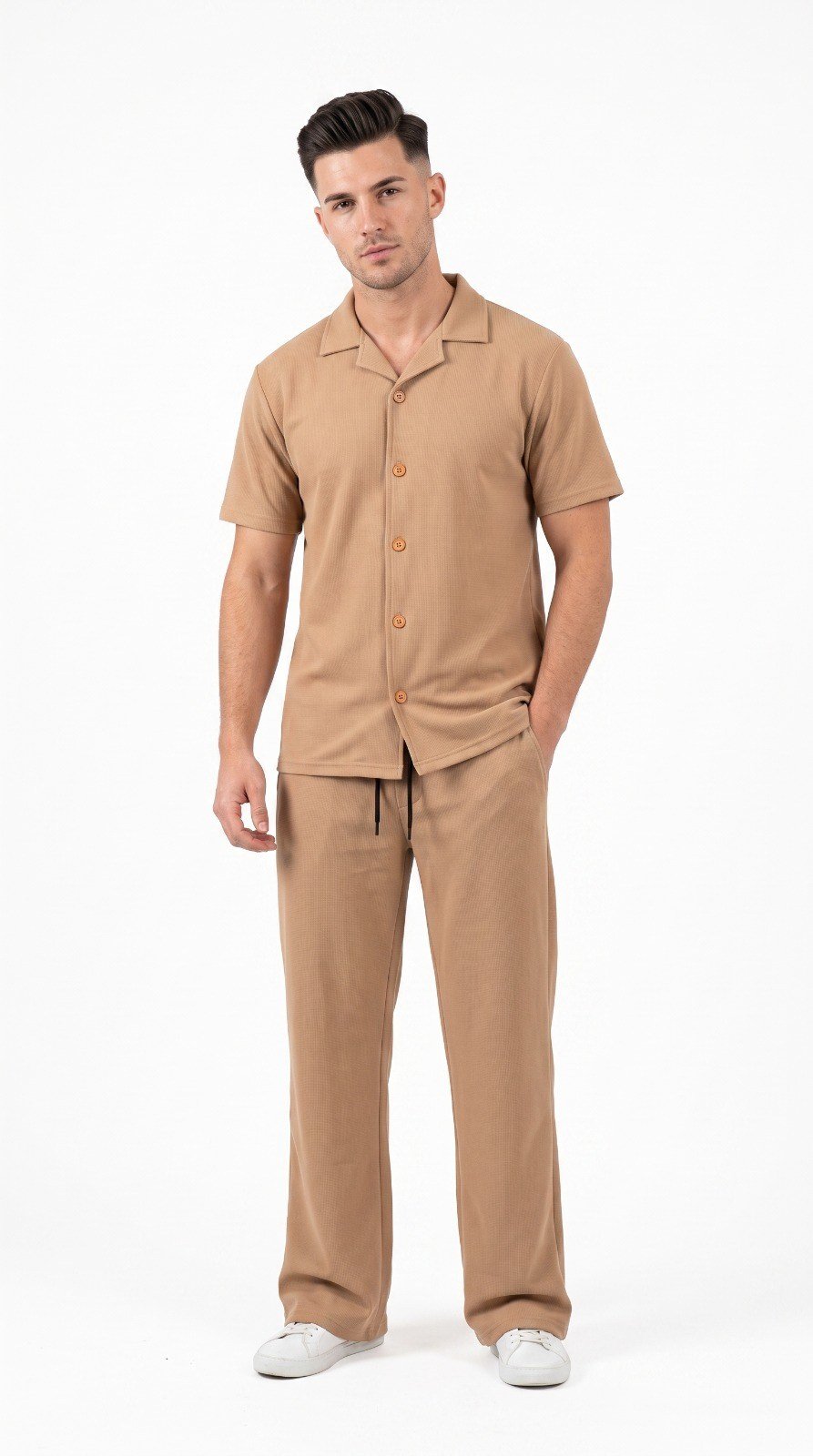 Waffle Safari Suit - Coat Collar - Image 3