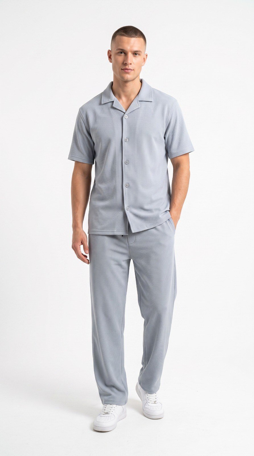 Waffle Safari Suit - Coat Collar - Image 4
